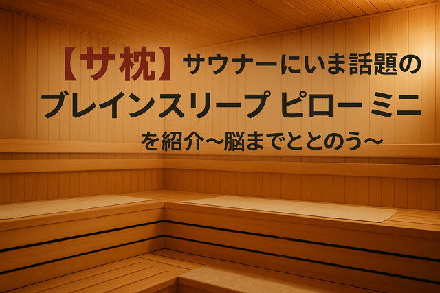 【サ枕】サウナーにいま話題のブレインスリープ ピロー ミニを紹介〜脳までととのう〜